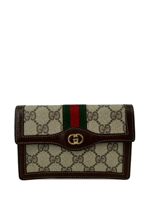 Gucci Pre-Owned 2016-2026 GG Supreme Web pouch - Neutrals