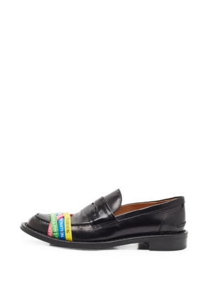 JW Anderson elastic band penny loafers - Black