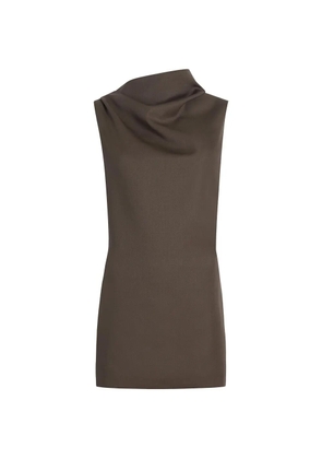 KHAITE Astor dress in clove - Brown