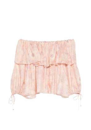 Chloé ruffled off-shoulder blouse - Pink