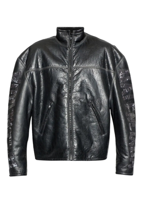 Balenciaga logo-tape jacket - Black