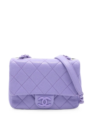 CHANEL Pre-Owned 2019 Matelassé Caviar shoulder bag - Purple