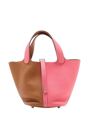 Hermès Pre-Owned 2000-2026 Bicolor Clemence Picotin Lock 18 handbag - Gold