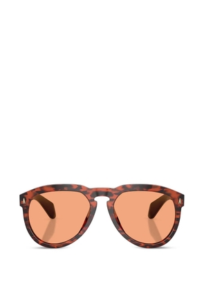 Moncler Eyewear Isopleth geometric-frame sunglasses - Brown