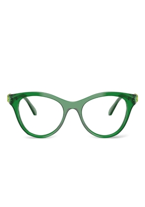 Swarovski Eyewear SK2036 crystal-embellished cat-eye glasses - Green