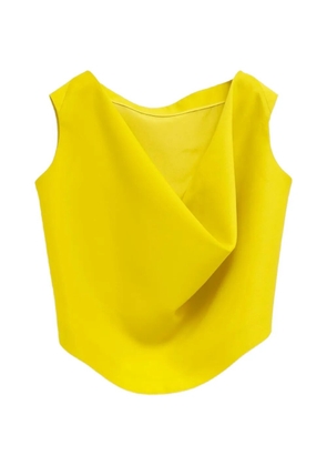 Balenciaga draped-back sleeveless top - Yellow