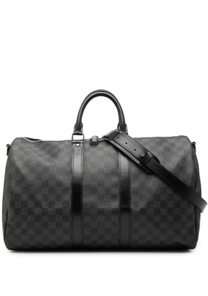Louis Vuitton Pre-Owned 2018 Damier Graphite Keepall Bandouliere 45 travel bag - Black