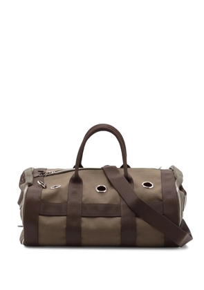 Hermès Pre-Owned 2020 Toile Military Dog Carrier travel bag - Brown