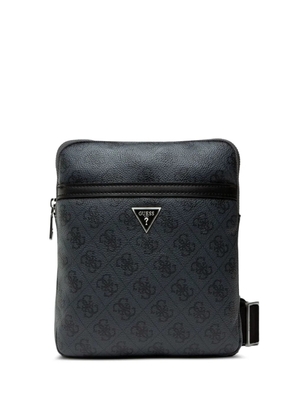 GUESS USA mini Milano logo-pattern messenger bag - Black