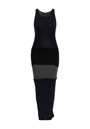 Balenciaga ribbed layered dress - Black