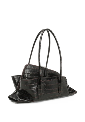 The Attico small La Passeggiata shoulder bag - Brown