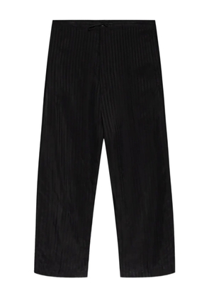 Balenciaga striped drawstring trousers - Black