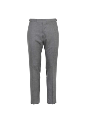 Thom Browne RWB stripe pressed-crease trousers - Grey