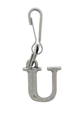 Balenciaga letter-charm keyring - Silver