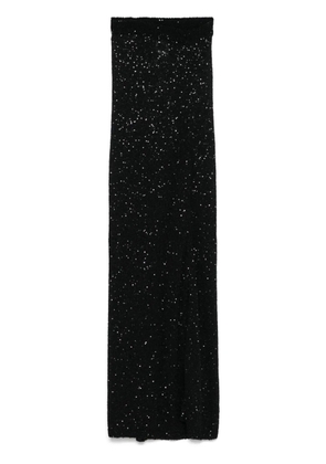 Balenciaga sequinned midi skirt - Black