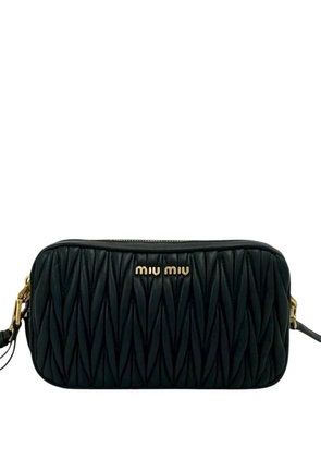 Miu Miu Pre-Owned 2010-2026 Matelasse Nappa crossbody bag - Black
