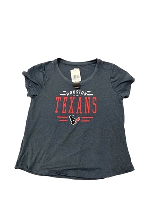 NEW ERA CAP Texans NFL logo-print T-shirt - Grey