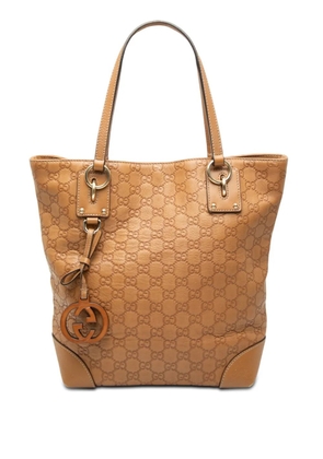 Gucci Pre-Owned 2000-2015 Medium Guccissima GG Charm tote bag - Brown