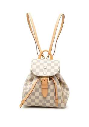 Louis Vuitton Pre-Owned 2017 Damier Azur Sperone BB backpack - White