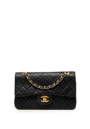 CHANEL Pre-Owned 1989-1991 Small Classic Lambskin Double Flap shoulder bag - Black