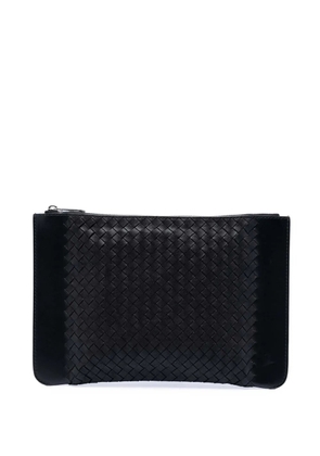 Bottega Veneta Pre-Owned 2012-2026 Intrecciato Trimmed Leather clutch bag - Black