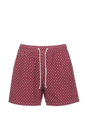 MC2 Saint Barth floral-print drawstring swim shorts - Red