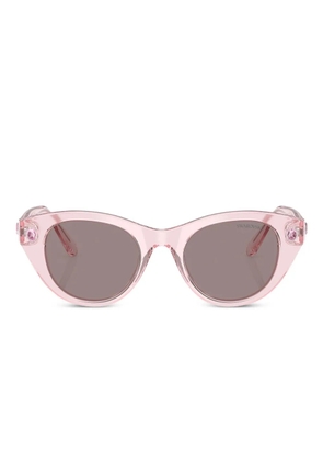 Swarovski Eyewear crystal-embellished cat-eye sunglasses - Pink