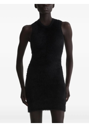 Mugler brushed-knit dress - Black