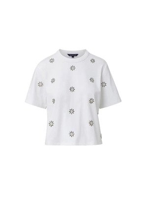 Veronica Beard Sebastian embellished T-shirt - White