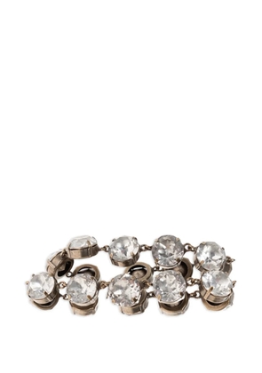 Balenciaga Gala crystal-embellished double-strand bracelet - Silver