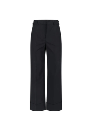 slowear turn-up cuff trousers - Black