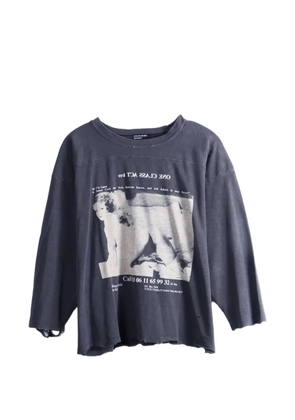 Enfants Riches Déprimés distressed graphic-print T-shirt - Grey