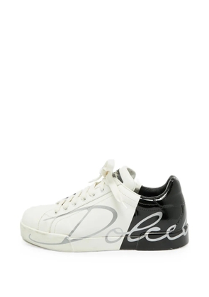 Dolce & Gabbana Pre-Owned Portofino logo sneakers - White