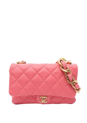CHANEL Pre-Owned 2021-2026 Large Quilted Lambskin Funky Town Flap shoulder bag - Pink
