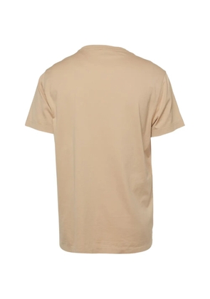 Burberry Pre-Owned logo-embroidered T-shirt - Neutrals