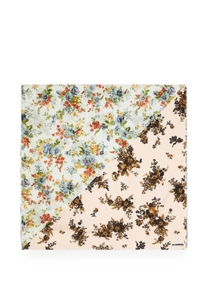 Jil Sander floral-print silk scarf - Pink