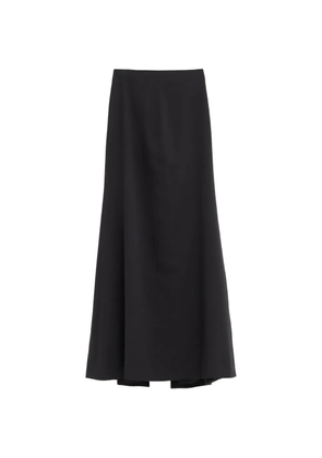 Jil Sander rear-slit midi skirt - Black