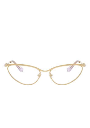 Swarovski Eyewear embellished cat-eye glasses - Gold