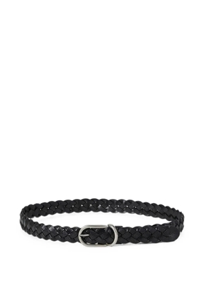 Brunello Cucinelli braided leather belt - Black