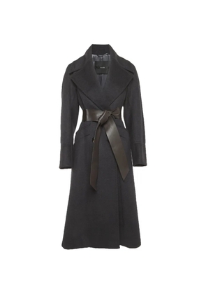 Max Mara Atelier belted double-breasted coat - Black