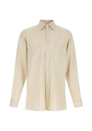Cellar Door chest-pocket shirt - Neutrals