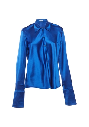 Balenciaga Pre-Owned button-front long-sleeve shirt - Blue