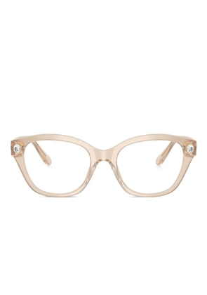 Swarovski Eyewear crystal-embellished cat-eye glasses - Brown