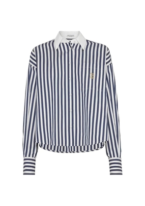 Brunello Cucinelli striped shirt - Blue