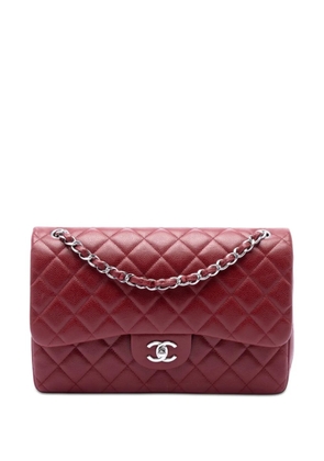 CHANEL Pre-Owned 2013-2014 Jumbo Classic Caviar Double Flap shoulder bag - Red