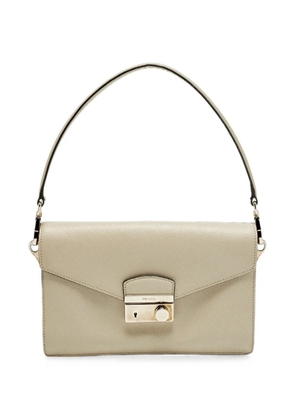 Prada Pre-Owned small Sound Saffiano Lux shoulder bag - Neutrals