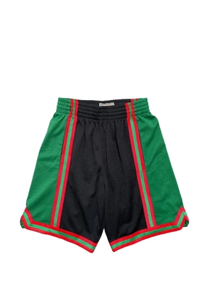 Mitchell & Ness Swingman colour-block mesh shorts - Black