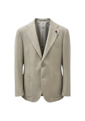 Santaniello single-breasted notched-lapel blazer - Neutrals
