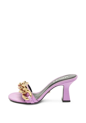 Versace Pre-Owned Medusa chain-detail sandals - Purple