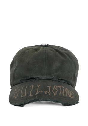 MARKING DISTANCE Guillotine distressed-effect cap - Green